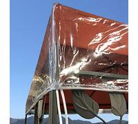 QUICK STAR Telo Protettivo per Gazebo, 3 x 3 m con doppio tetto Impermeabile, Trasparente