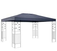 Quick-Star - Tetto di Ricambio per Gazebo, 3 x 4 m, Colore: Grigio