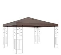 QUICK STAR Tetto di Ricambio per Gazebo 3x3m Marrone-Grigio