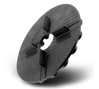 QUICK2FIX Cuscinetti in Gomma di Plastica Riciclata, Pads, 1.2E+2 Millimeters, 10.00 Millimeters, Round, Industriale, Made in Germany