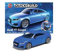 Quickbuild Kit Modello Auto Airfix, J6054 Audi TT Coupé Blu Kit di Costruzione per Bambini dai 6 Anni in su, Giocattoli da Costruzione, modellismo Senza Colla, Set di Artigianato in plastica
