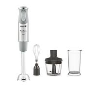 Quickchef Frullatore a immersione con 3 accessori Acciaio Inox 10 velocità 1000