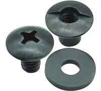 QuickClipPro Kydex - Kit per rilegatura a vite, 1/8, 1/4, 3/8, 1/2 pollice e rondelle in gomma, guaina in pelle Kydex (1/2" - 25 pezzi)