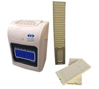 QuickClocks Orologio per timbri QC500ED. Timbracartellini presenze dipendenti - Il pacchetto include carte di timbro e un telaio per le piccole imprese