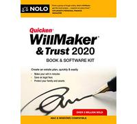 Quicken Willmaker & Trust 2020: Book & Software Kit