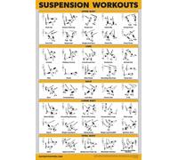 QUICKFIT Poster con esercizi di sospensione - (Laminato, 45,7 x 61 cm), corridoio