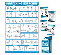 QuickFit - Set di 2 Poster per Allenamento Stretching, con Pesi
