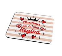 quickgadget Idea Regalo Tappetino Mouse Pad Festa della Mamma, Compleanno, Mamma Sei la mia Regina