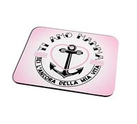 quickgadget Idea Regalo Tappetino Mouse Pad Festa della Mamma, Compleanno, Ti Amo Mamma Sei l'ancora della mia Vita