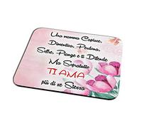 quickgadget Idea Regalo Tappetino Mouse Pad Festa della Mamma, Compleanno, Una Mamma Capisce, Dimentica … Ma sopratutto Ti AMA più di se Stessa