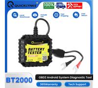 QUICKLYNKS BT2000 OBD2 Tester diagnostico automobilistico Bluetooth 4.0 per test batteria 12V Monitor avviamento e ricarica batteria CCA