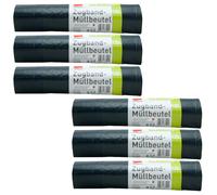 Quickpack Cinghia Sacchi Per Rifiuti 6 X 10 Pezzi 120L Resistente All'Acqua
