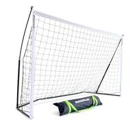QUICKPLAY Kickster Academy Football Goal 8x5' - L'attrezzatura da calcio ultra portatile include rete da calcio e borsa per il trasporto [obiettivo singolo]
