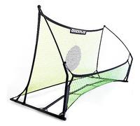 QUICKPLAY TEKKERS - Rete da rimbalzo da calcio da 16,5 x 1,2 m e reti da 2 x 0,5 m, doppia rete, attrezzatura portatile per allenamento di calcio per bambini e adulti