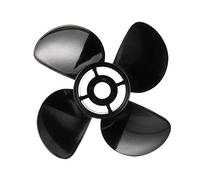 Quicksilver Nemesis Elica a 4 Pale in Alluminio, Diametro 13" x Passo 11", Mano Destra, Nero