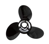 Quicksilver QA2084X Diamond 3-Blade Aluminum Propeller-10.125" Diameter x 15" Pitch, Right Hand Rotation, Black Finish, Prodotto Marino Unisex, Non specificato, 40 HP-60 HP (Standard) Mercury