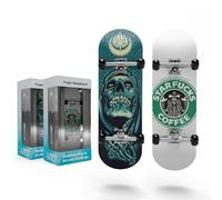 QuickYen Set di 2 Finger Skateboard, Tech Deck, Finger Skateboard, Regolazione mani e occhi, Sviluppo del cervello, Educazione, Skateboard, Mini Skateboard, Portatile, Comodo, Regalo, Facile