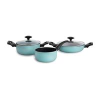 Quid Country Land Batteria 3 Pezzi Alluminio Pressato 3 Pezzi Blu