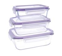 E_0002_S2700665 Quid Set di scatole porta pranzo Quid Frost (3 pcs) Trasparente
