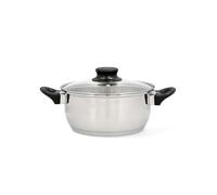 Quid Habitat Casseruola in acciaio inox 22 x 10,5 cm - 360 cl acciaio inox adatto vetroceramica adatto induzione 100% igienico