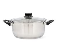 Quid Habitat Casseruola in acciaio inox 30 x 14,5 cm - 960 cl in acciaio inox adatto vetroceramica adatto induzione 100% igienico