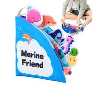 Quiet Activity Book, Sensory Cloth Toy, Interactive Learning Feature, Portable Fabric Book with Easy Wash Material Build, Early Education Fine Motor Skills Tool, Soft Educational Design for Classroom