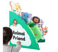 Quiet Activity Book, Sensory Cloth Toy, Interactive Learning Feature, Portable Fabric Book with Easy Wash Material Build, Early Education Fine Motor Skills Tool, Soft Educational Design for Classroom