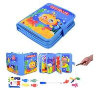 Quiet Book Con tema oceano, libro silenzioso a partire da 1 anno, giocattolo educativo per bambini, libro di lavoro in feltro 3D, giocattolo educativo sensoriale per i viaggi, giocattoli Montessori a
