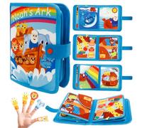Quiet Book giocattolo a partire da 1 2 3 anni, giocattolo educativo precoce per bambini Busy Book, regalo per ragazze e ragazzi (valleria blu)