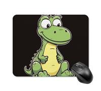 Quiet Cartoon Coccodrillo Tappetino per mouse quadrato per computer portatile con base in gomma antiscivolo 20 x 25 cm, tappetino per mouse ultra sottile per computer, laptop, accessori da scrivania