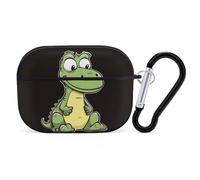 Quiet Cartoon Crocodile AirPods Pro Custodia protettiva con anello portachiavi in PC custodia protettiva rigida per AirPods Pro di seconda generazione, per donne e uomini, facile da aprire, protezione