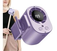 Quiet Cooling Fan - 199 Speed Airflow, Compact Size with Digital Display, High Capacity Battery, Portable Automated Clip, For Neck Waist Table Bedroom Office Summer Outdoor Travel Camping
