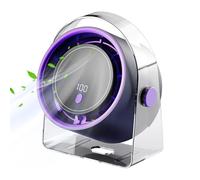 quiet desk fan portable bedside rechargeable usb powered ventilator small desktop air circulator compact leafless camping travel home office kitchen bedroom dorm bathroom beach cooling device