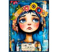 Quiet Mode: Activated - Sad Girl Art Notebook: Emotional Healing Journal with Watermarked Art | Lined Pages for Reflection, Mental Clarity & Deep Thought (8x11", 160 Pages)