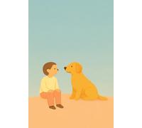 Quiet Moments: Boy and Dog Minimal Notebook: Boy and Dog Minimal Notebook 6 x 9 inches