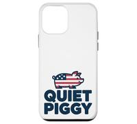 Quiet Piggy Funny Quote Custodia per iPhone 12 mini