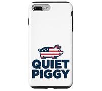Quiet Piggy Funny Quote Custodia per iPhone 7 Plus/8 Plus