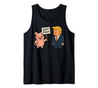 Quiet Piggy Funny Quote Pig Canotta