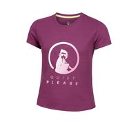 Quiet Please Baseline Logo Maglietta Ragazze - Berry, Rosa