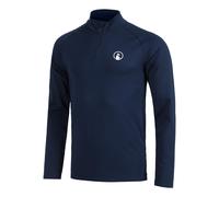Quiet Please Big Serve 1/4 Zip Manica lunga Uomini - blu scuro