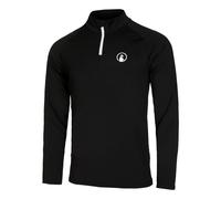 Quiet Please Big Serve 1/4 Zip Manica Lunga Uomini in nero