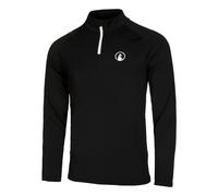 Quiet Please Big Serve 1/4 Zip Manica Lunga Uomini in nero, Taglia: L