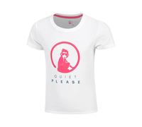 Quiet Please Create Baseline Logo Maglietta Ragazze - Bianco, Rosa, Taglia: 152