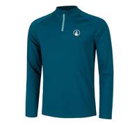 Quiet Please Create Big Serve 1/4 Zip Manica Lunga Uomini-Color Petrolio,Bianco in color petrolio, Taglia: XXL