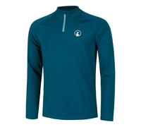 Quiet Please Create Big Serve 1/4 Zip Manica Lunga Uomini - Color Petrolio, Bianco, Taglia: S