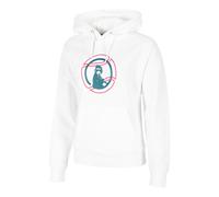 Quiet Please Create Felpa Con Cappuccio Donna - Bianco, Multicolore, Taglia: XS