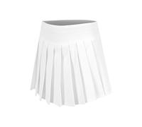 Quiet Please Create Love Pleated Gonna Donna-Bianco,Color Petrolio in bianco, Taglia: L