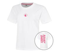 Quiet Please Create Wavy Boyfriend Maglietta Donna - Bianco, Rosa, Taglia: XS