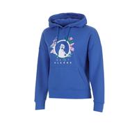 Quiet Please Crush Flower Logo Felpa con cappuccio Ragazze - blu, bianco