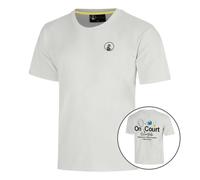 Quiet Please Crush On Court Essentials Maglietta Uomini-grigio chiaro, nero in grigio Taglia: XS